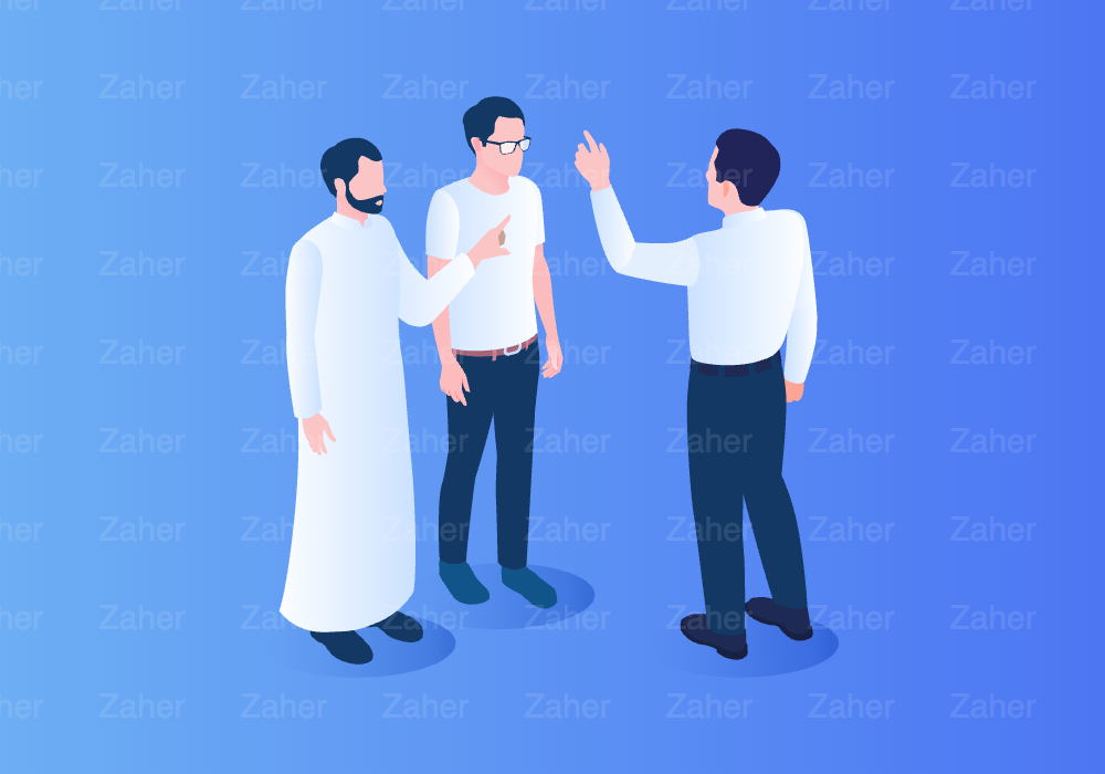 عدة اشخاص يتناقشون، اشخاص بلبس عربي سعودي، خليجي