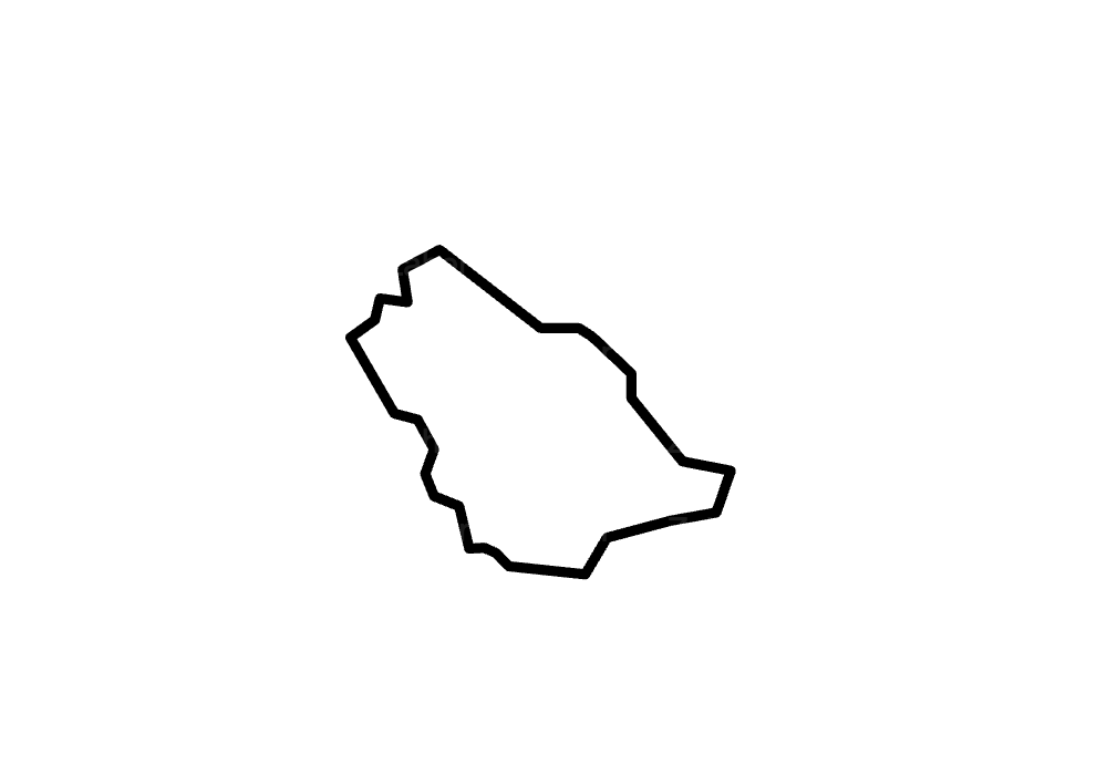 ايقونة خريطة المملكة العربيه السعودية