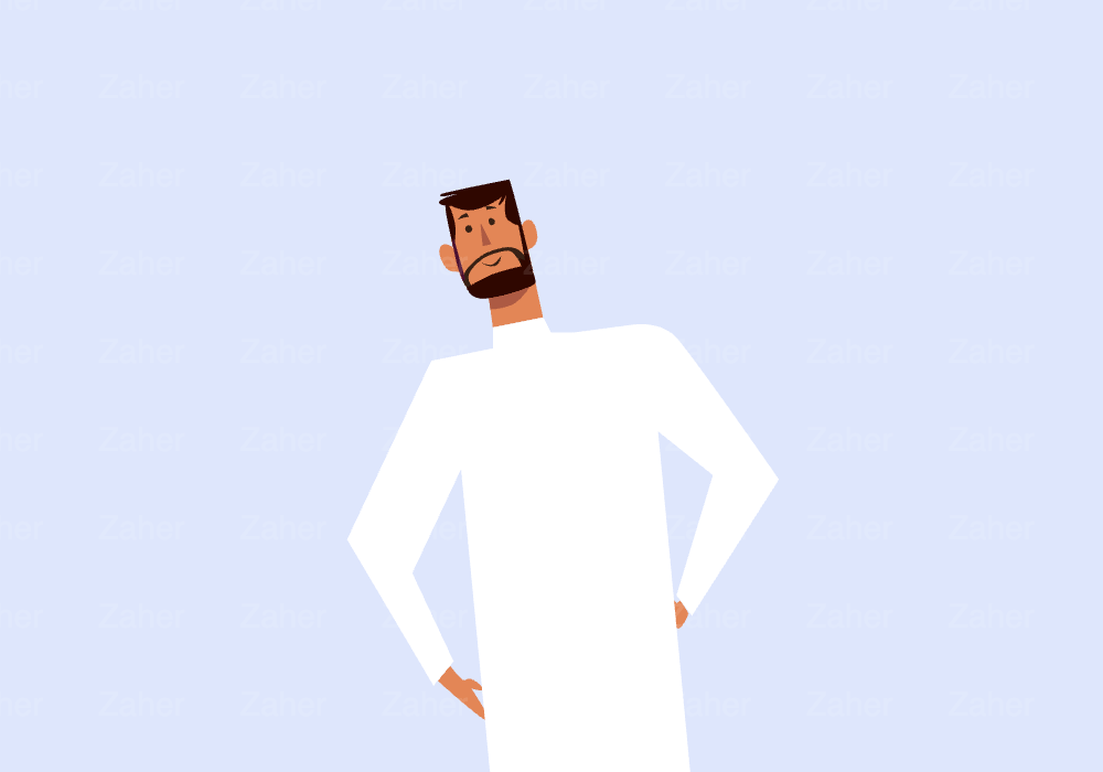كاركتر سعودي، خليجي، عربي، 