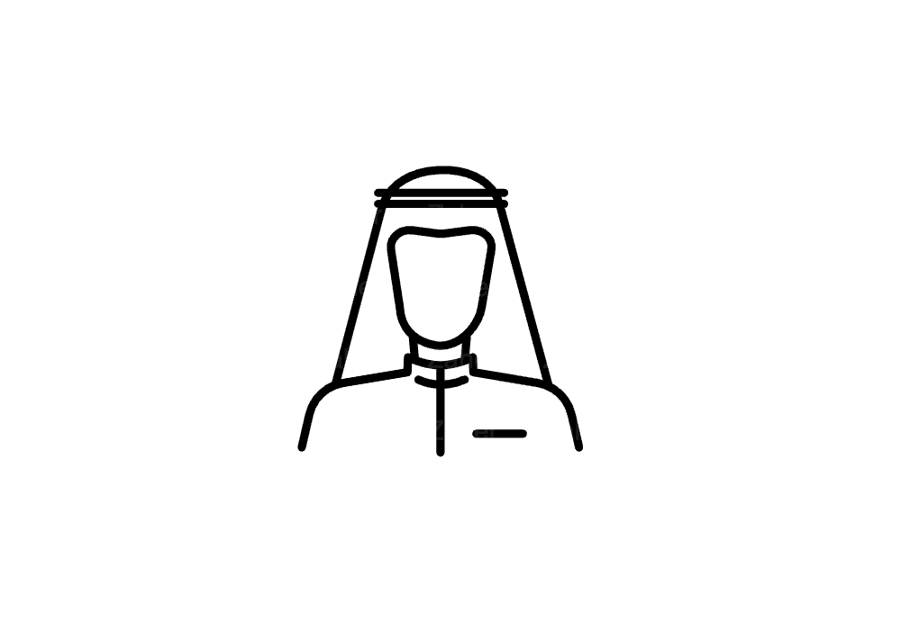رجل بشماغ وعقال، لباس عربي، سعودي، خليجي